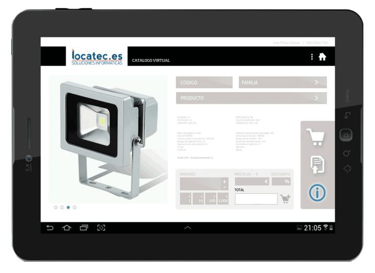 tablet 2sell_locatec_aplicaciones informáticas