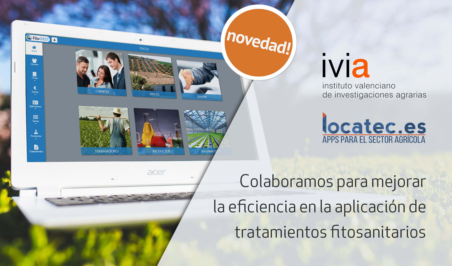 Colaboración entre IVIA y Locatec Colaboración entre IVIA y Locatec