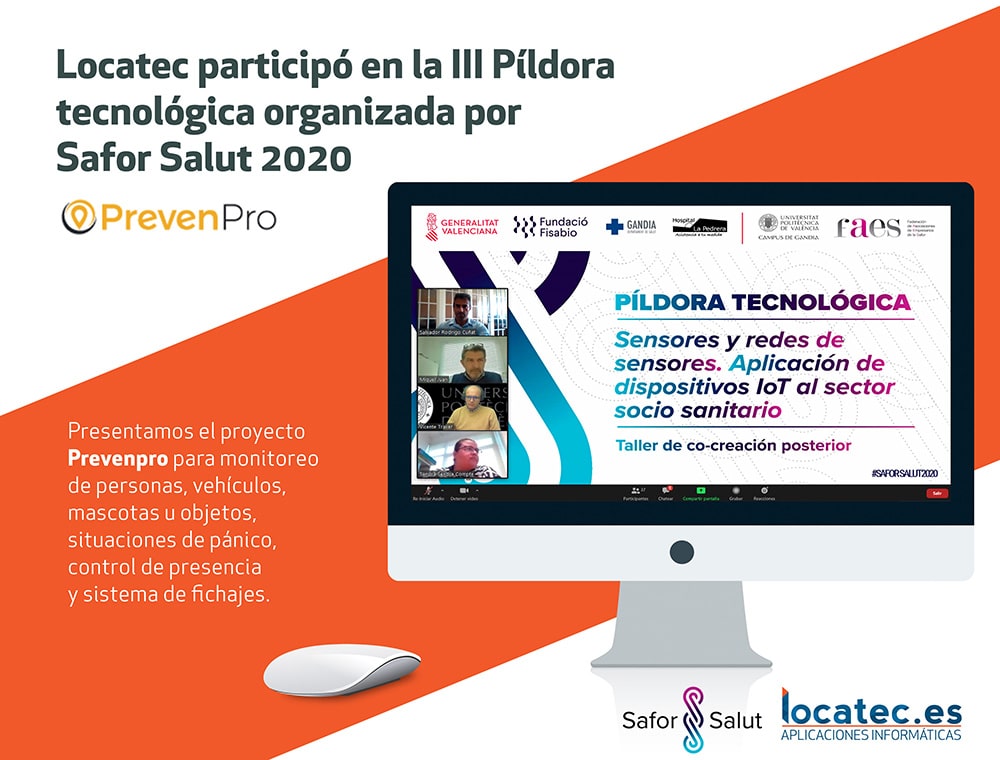 Locatec participó en la III Píldora tecnológica organizada por SAFOR SALUT 2020