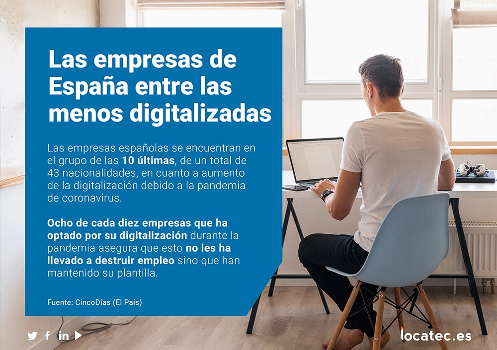 Noticia España menos digitalizada