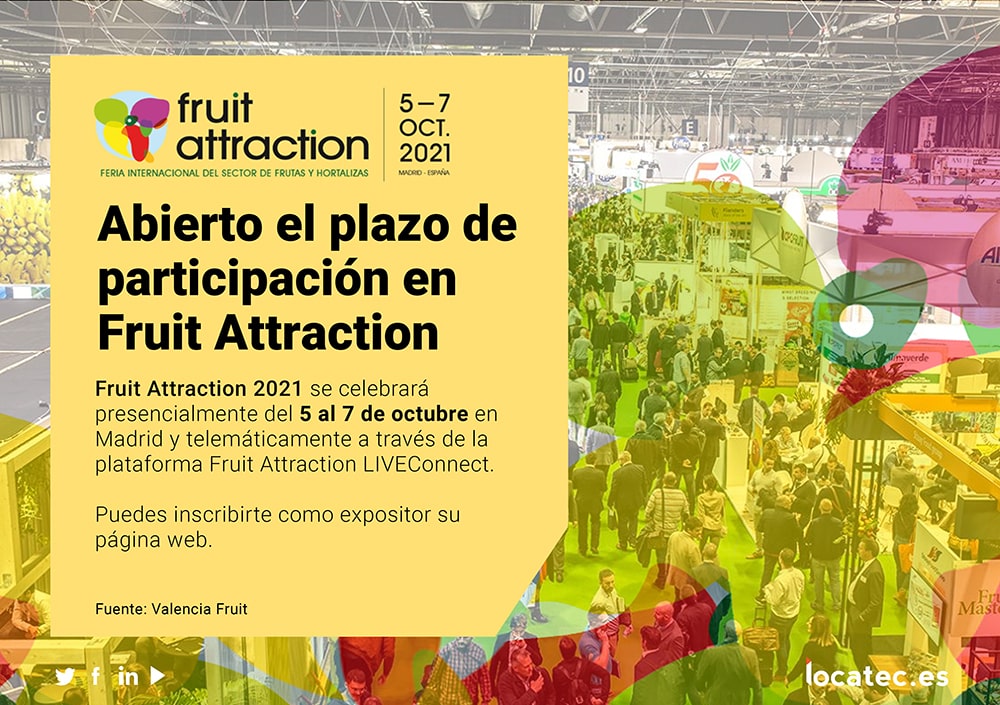 Abierto el plazo para participar en Fruit Attraction 2021