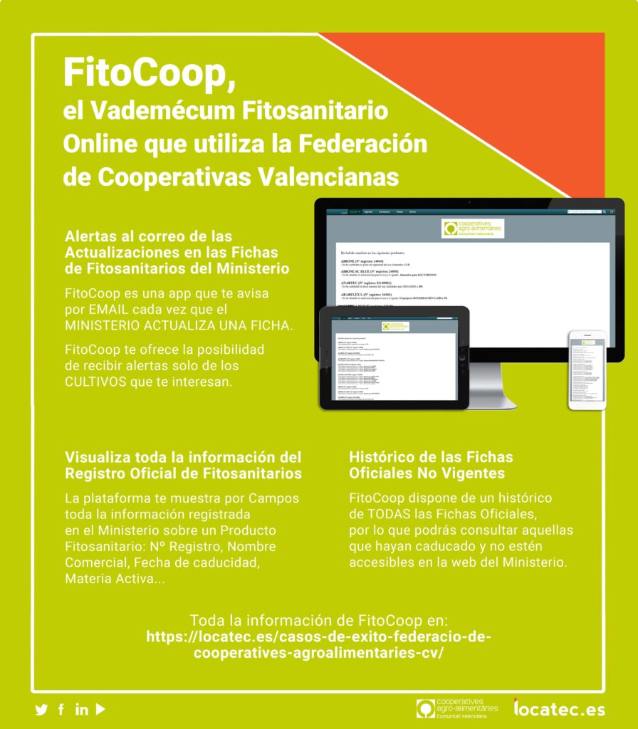 FitoCoop, el vademécum fitosanitario online que utiliza la Federación de Cooperativas Valencianas FitoCoop NP min