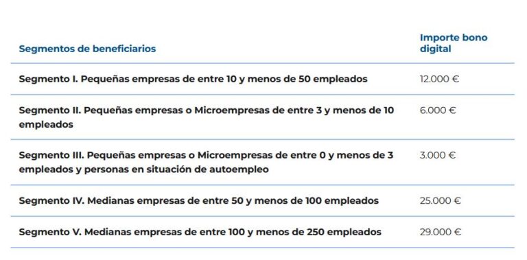 segmentos cuantias kit digital